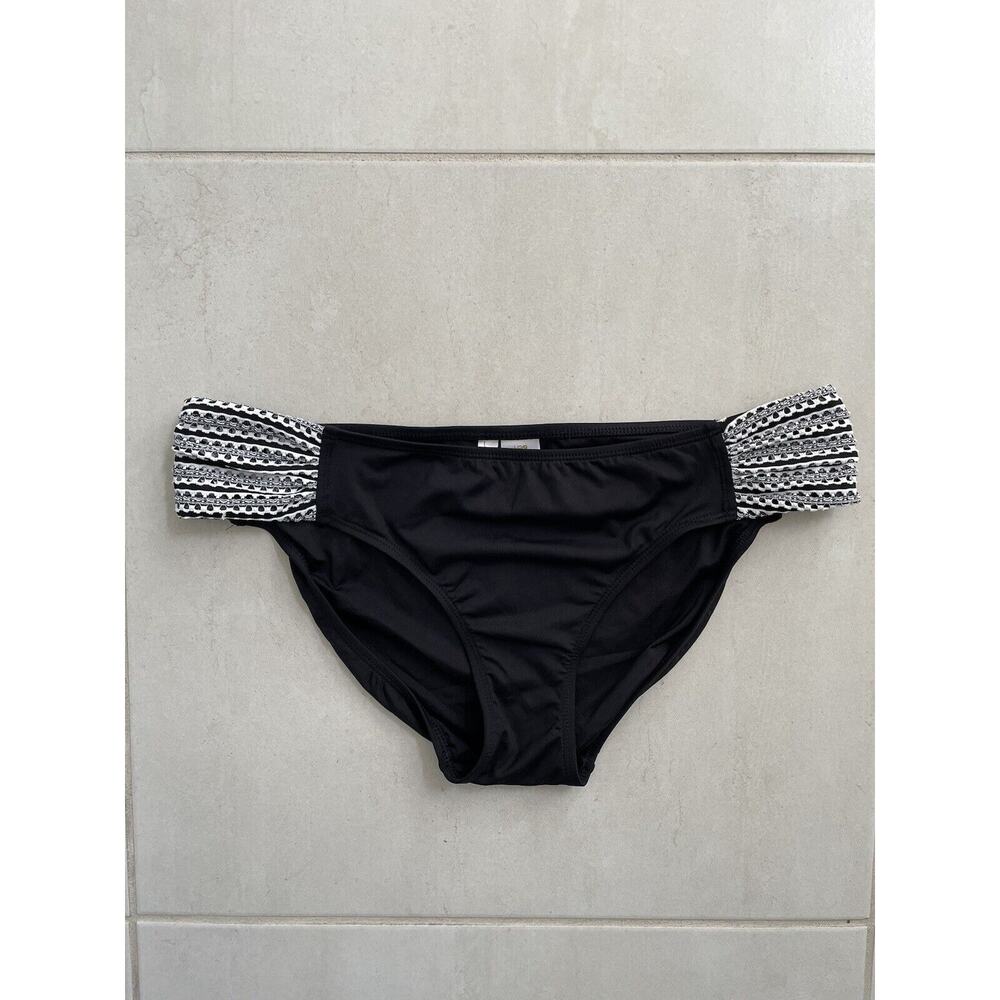 Anne Cole Swim Bikini Bottom Crochet Striped Swimwear